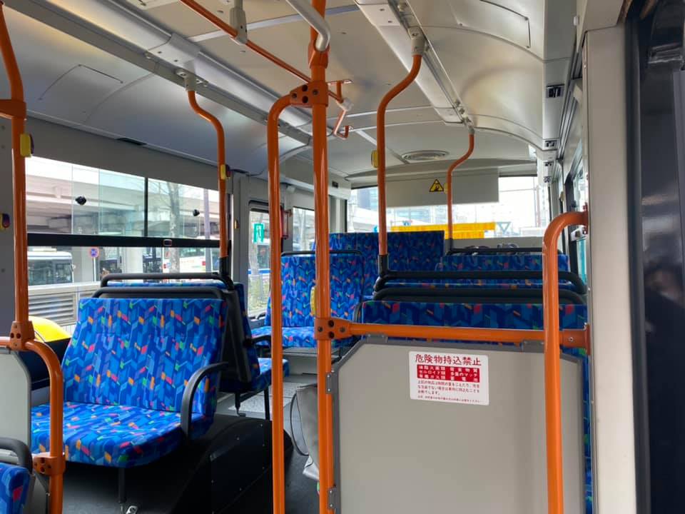 BRT連節バスの試運転