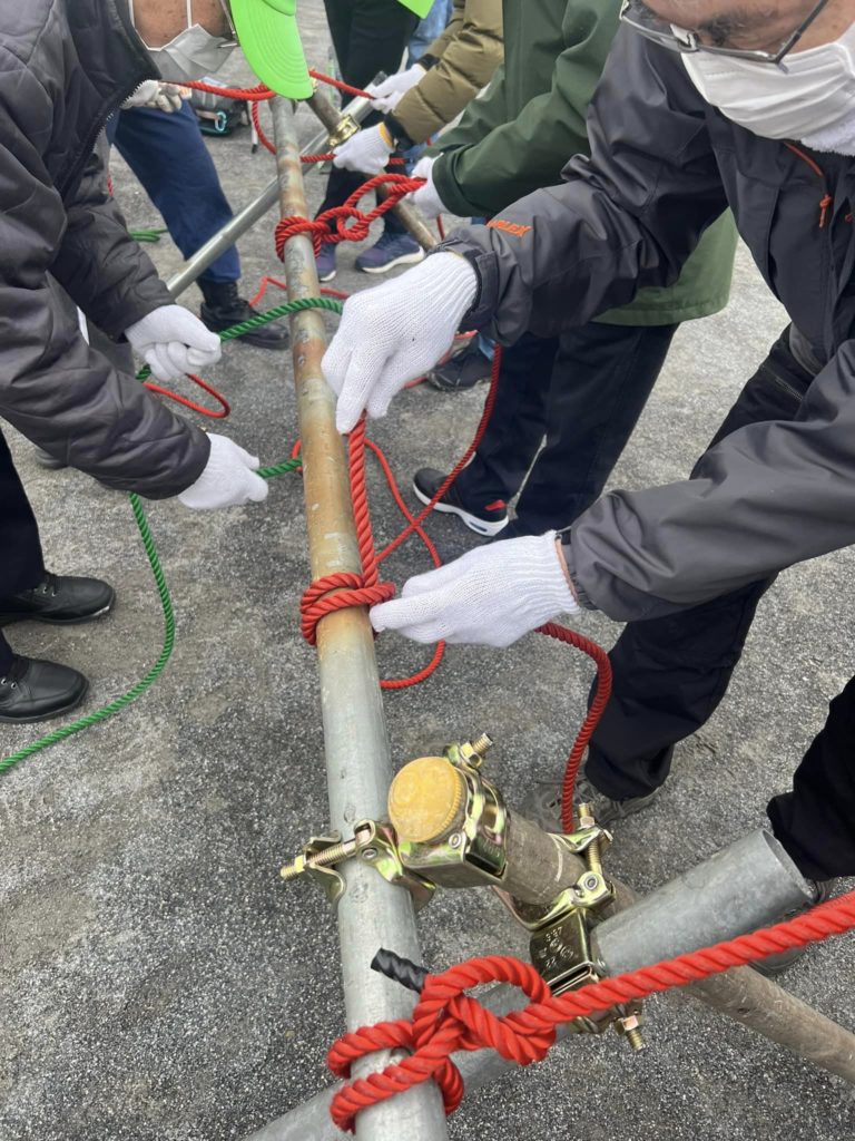 自主防災組織の訓練